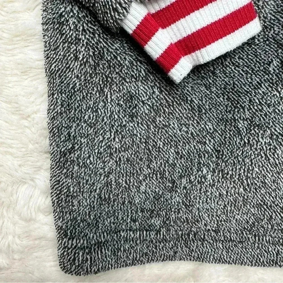 Canadiana Bathrobe Tie  Waist Hooded Charcoal Grey Size 3T - Picture 14 of 16